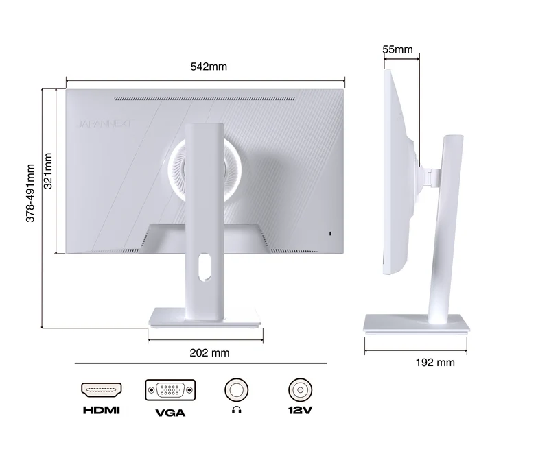 Écran PC Gaming/Bureautique | 23,8" | IPS | Full HD | 120Hz | Pastel Blanc