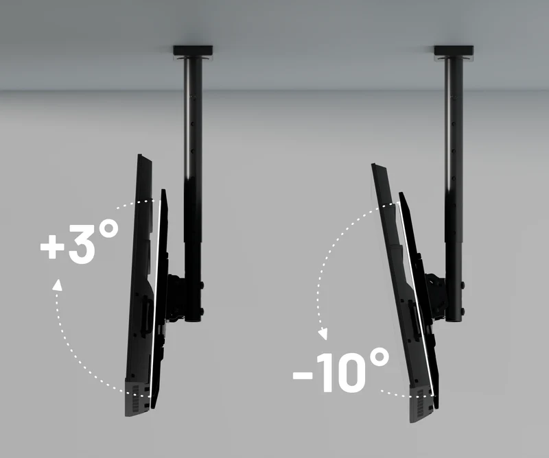 Support plafond pour écran grand format 32” à 75”
