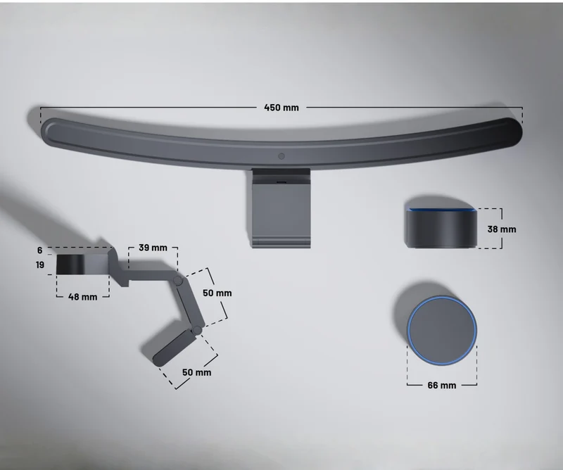 Lampe de bureau | rétroéclairage LED | avec télécommande