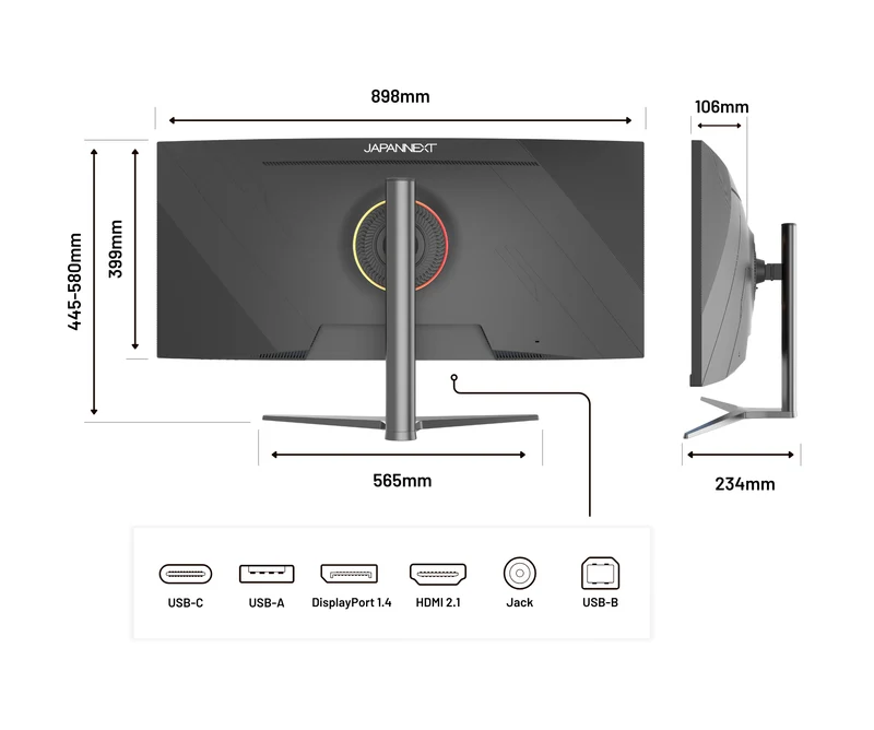 Écran PC Gaming Incurvé | 37.5" | IPS | UWQHD+ | 144Hz