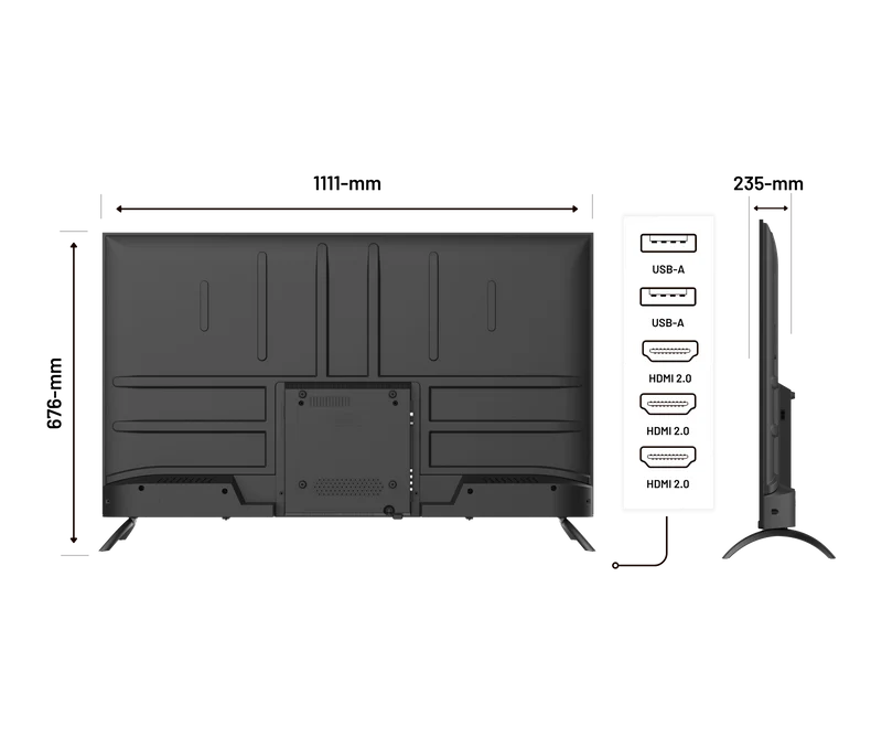 Écran PC Grand Format | 50" | IPS | 4K UHD