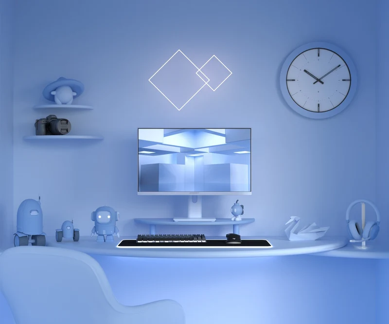 Écran PC Gaming/bureautique | 23,8" | IPS | Full HD | 120Hz | Pastel Bleu