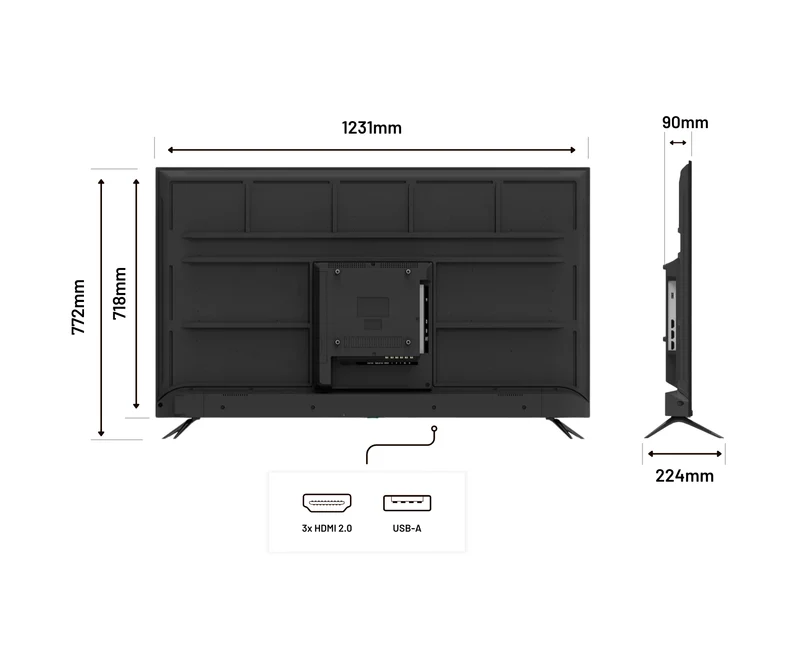 Écran PC Grand Format | 55" | IPS | 4K UHD