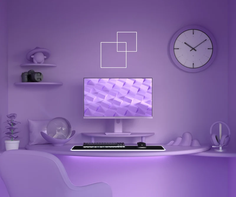 Écran PC Gaming/bureautique | 23,8" | IPS | Full HD | 120Hz | Pastel violet