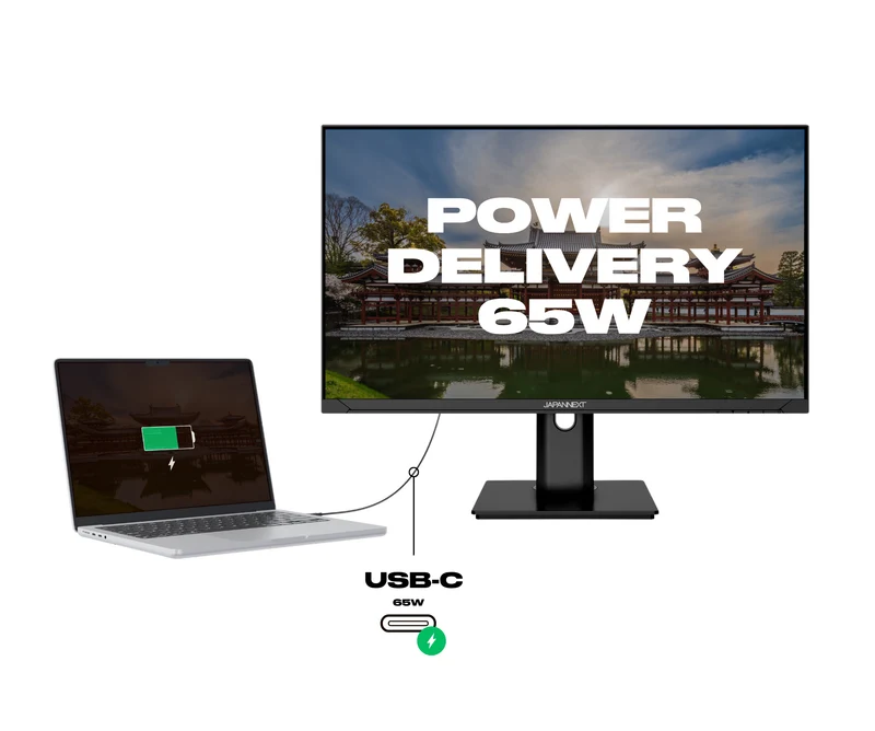 Écran PC Bureautique | 23.8" | IPS | Full HD | USB-C (+ charge 65W)
