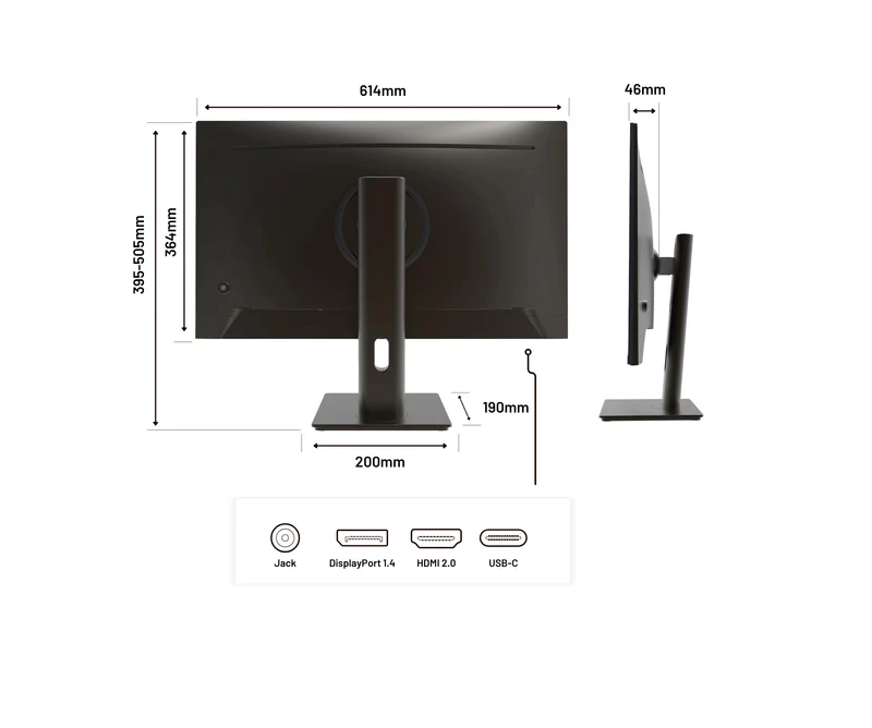 Écran PC Bureautique | 27" | IPS | Full HD | 100 Hz | USB-C (+ charge 65W)