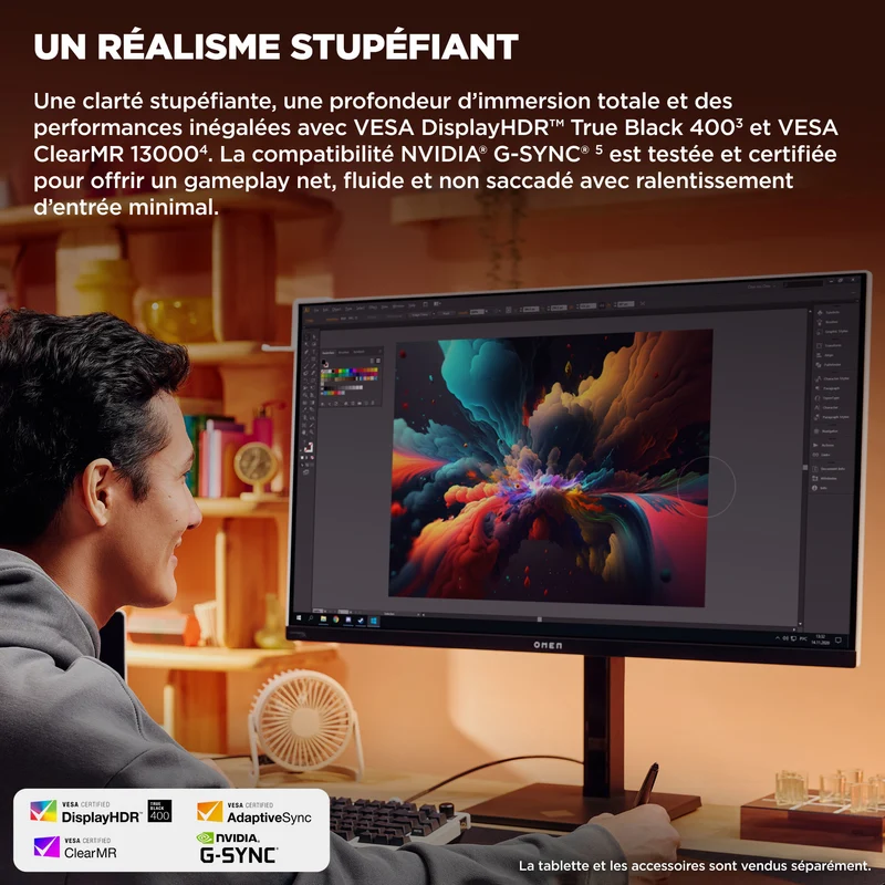 Écran gamer OMEN Transcend 32" UHD OLED 240Hz