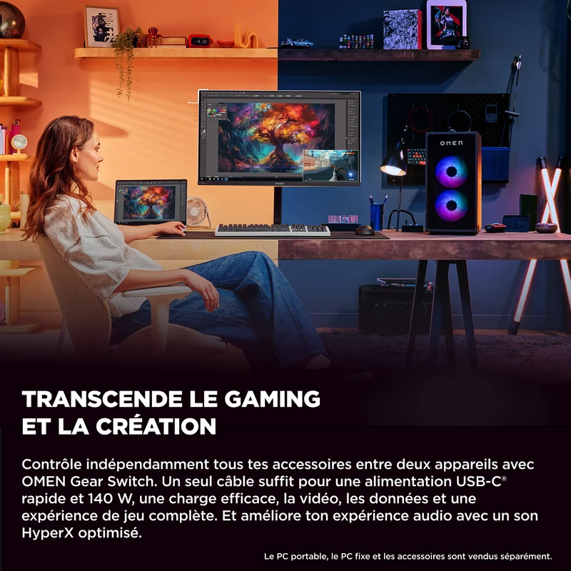 Écran gamer OMEN Transcend 32" UHD OLED 240Hz