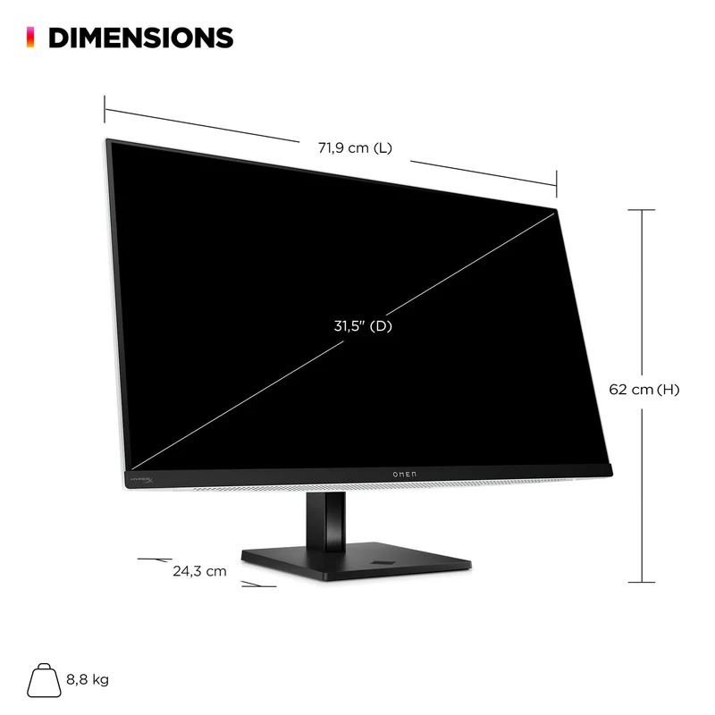 Écran gamer OMEN Transcend 32" UHD OLED 240Hz