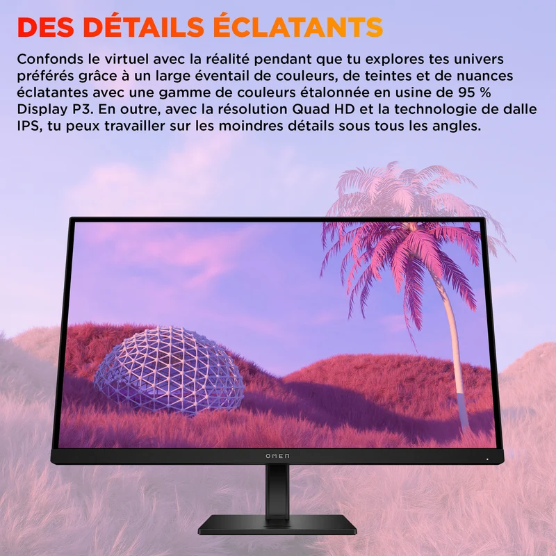 Écran gamer QHD 180 Hz OMEN 27 pouces - OMEN 27q G2