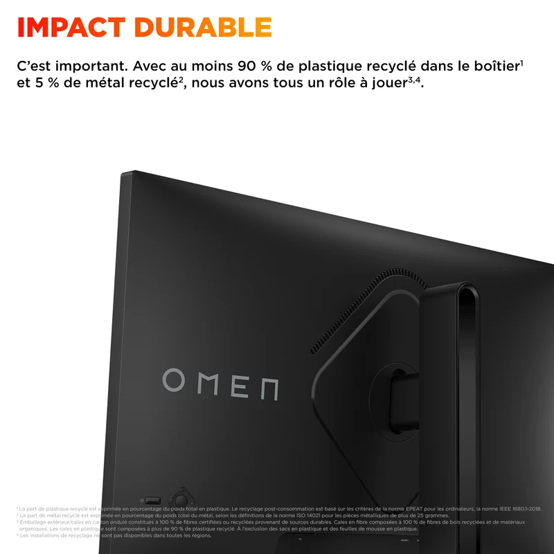 Écran gamer QHD 180 Hz OMEN 27 pouces - OMEN 27q G2