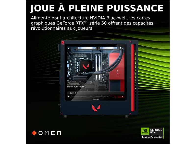 Tour Gaming OMEN 35L édition Valorant - NVIDIA GeForce RTX 5060