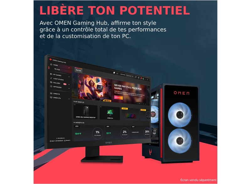 Tour Gaming OMEN 35L édition Valorant - NVIDIA GeForce RTX 5060
