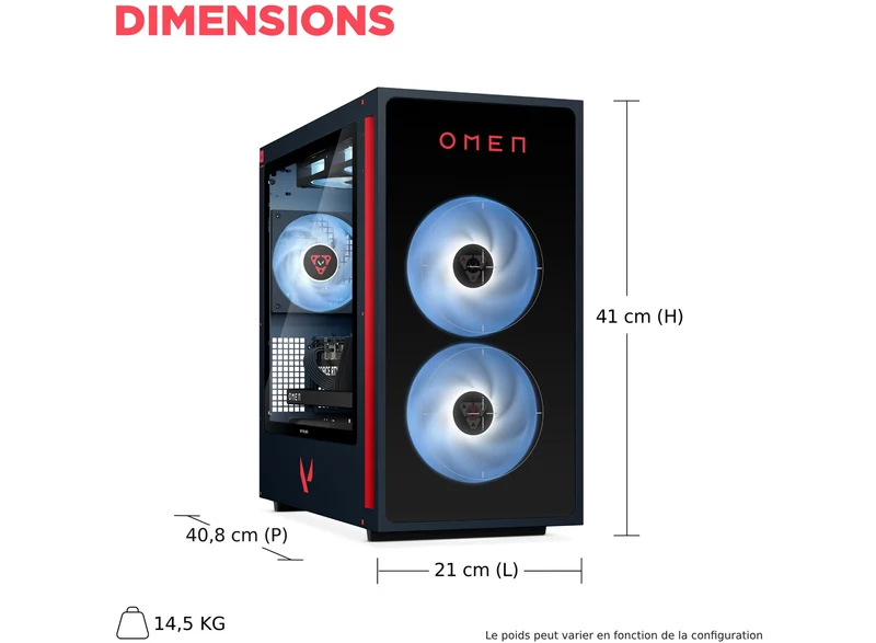 Tour Gaming OMEN 35L édition Valorant - NVIDIA GeForce RTX 5060