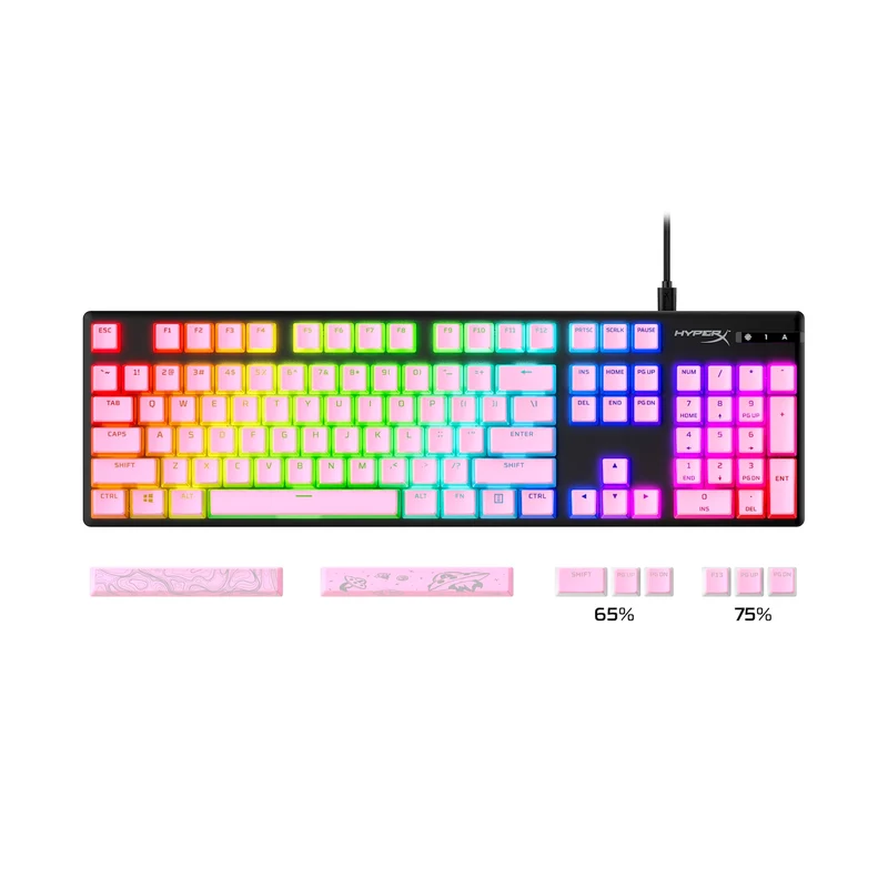 HyperX Pudding Keycaps 2 - Ensemble de touches complet - PBT