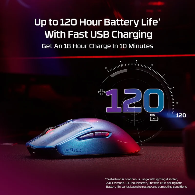 HyperX Pulsefire Haste 2 S – Souris gaming sans fil