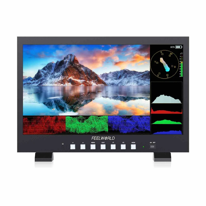 Moniteur de diffusion FEELWORLD FVM215 21.5 pouces 1000 nits Full HD IPS 4K 60 Hz HDMI 3G-SDI