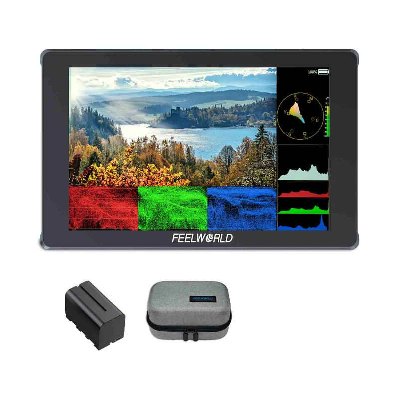Moniteur de terrain pour appareil photo reflex numérique FEELWORLD F7 PLUS 7 pouces 1200 nits écran tactile 4K HDMI
