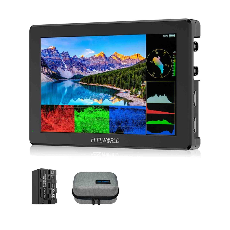 Moniteur de terrain FEELWORLD T7S PRO 7 pouces 2000 nits en aluminium pour appareils photo reflex numériques, ultra lumineux, 3G SDI, 4K HDMI, 60