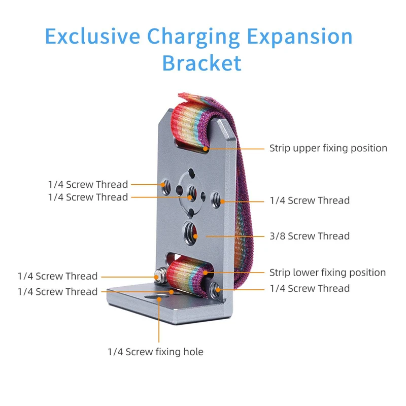 Plaque d'extension de charge HM-L, alimentation mobile sécurisée, pour moniteur de caméra Feelworld P6XL