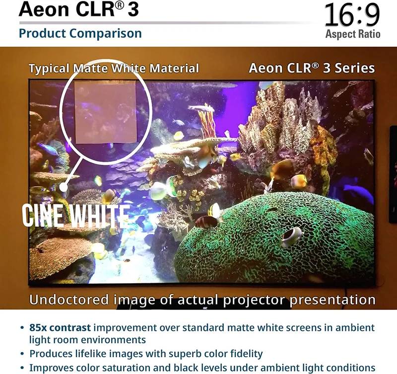 AEON Free - Écran de projection à cadre fin