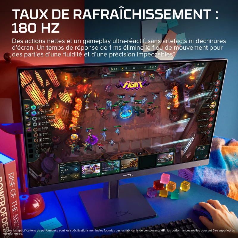 Écran gamer HyperX OMEN 23,8 pouces FHD 180 Hz – OMEN 24 G2