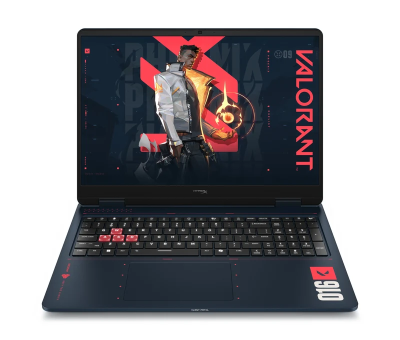 PC portable gamer HyperX OMEN 16 pouces 16, Windows 11 Famille, 16", AMD Ryzen™ 7, 24Go RAM, 512Go Disque SSD, NVIDIA® GeForce Carte RTX™ 5060, 2.5K, RIOT blue (édition limitée VALORANT)