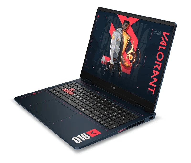 PC portable gamer HyperX OMEN 16 pouces 16, Windows 11 Famille, 16", AMD Ryzen™ 7, 24Go RAM, 512Go Disque SSD, NVIDIA® GeForce Carte RTX™ 5060, 2.5K, RIOT blue (édition limitée VALORANT)