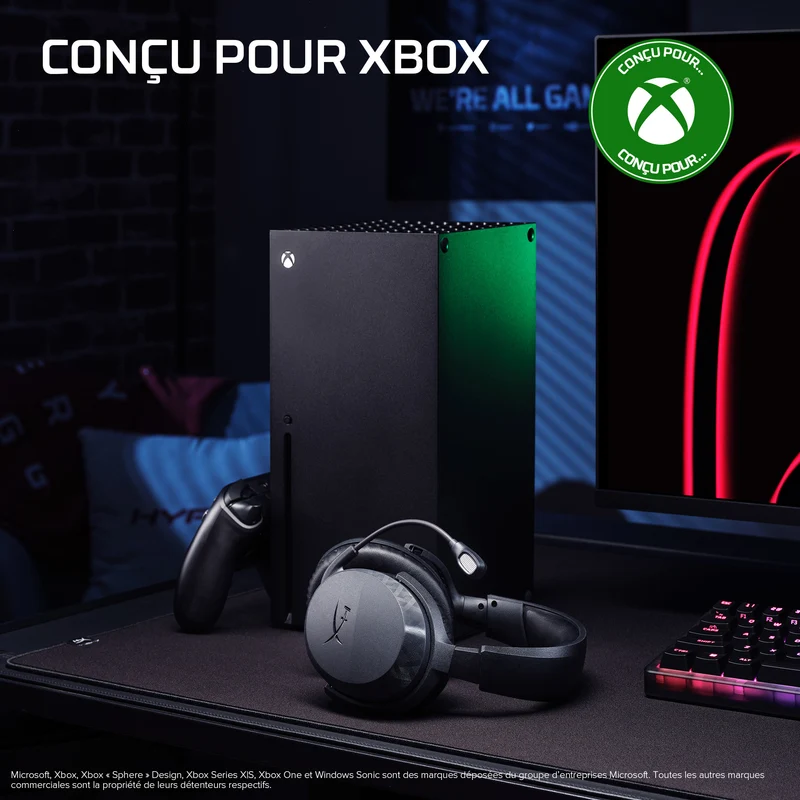 HyperX CloudX Stinger 3 – Casque gaming sans fil – Xbox