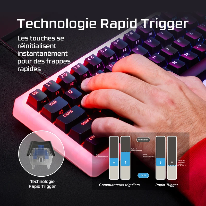 HyperX Origins 2 65 Pro – Clavier Magnétique Gaming