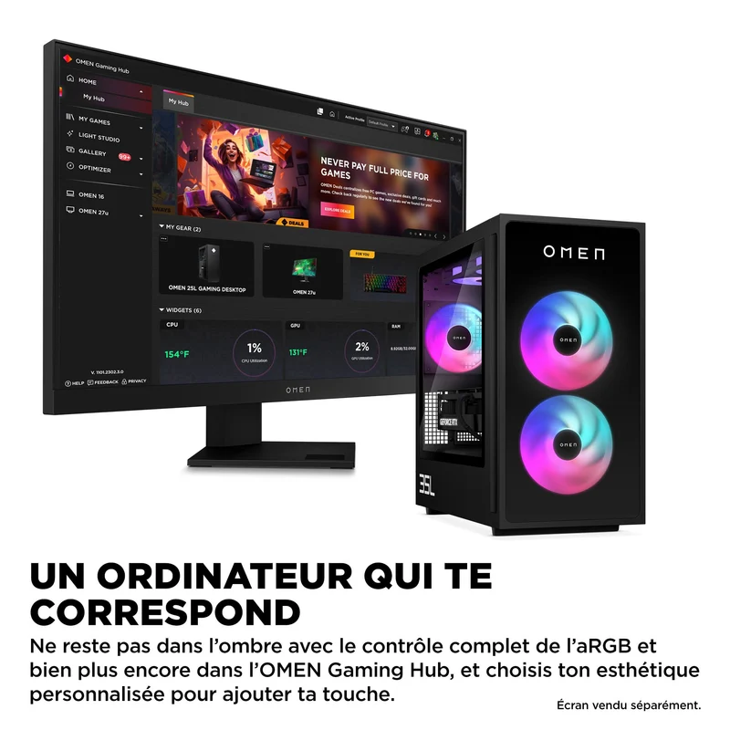 Tour Gaming OMEN 35L GT16-0491nf - NVIDIA® GeForce RTX™ 5070