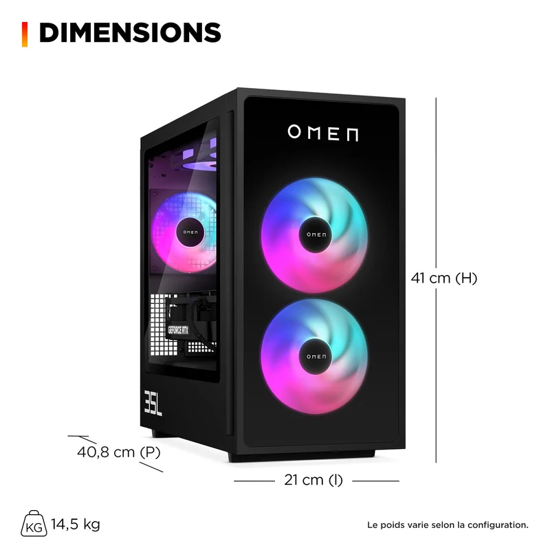 Tour Gaming OMEN 35L GT16-0491nf - NVIDIA® GeForce RTX™ 5070