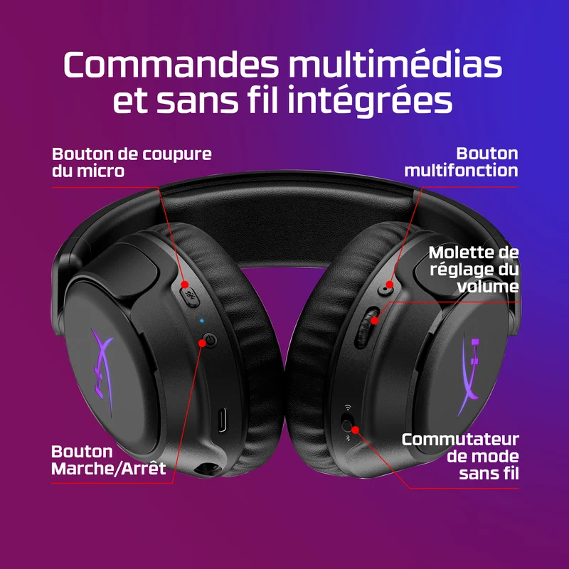 HyperX Cloud Flight 2 – Casque gaming sans fil