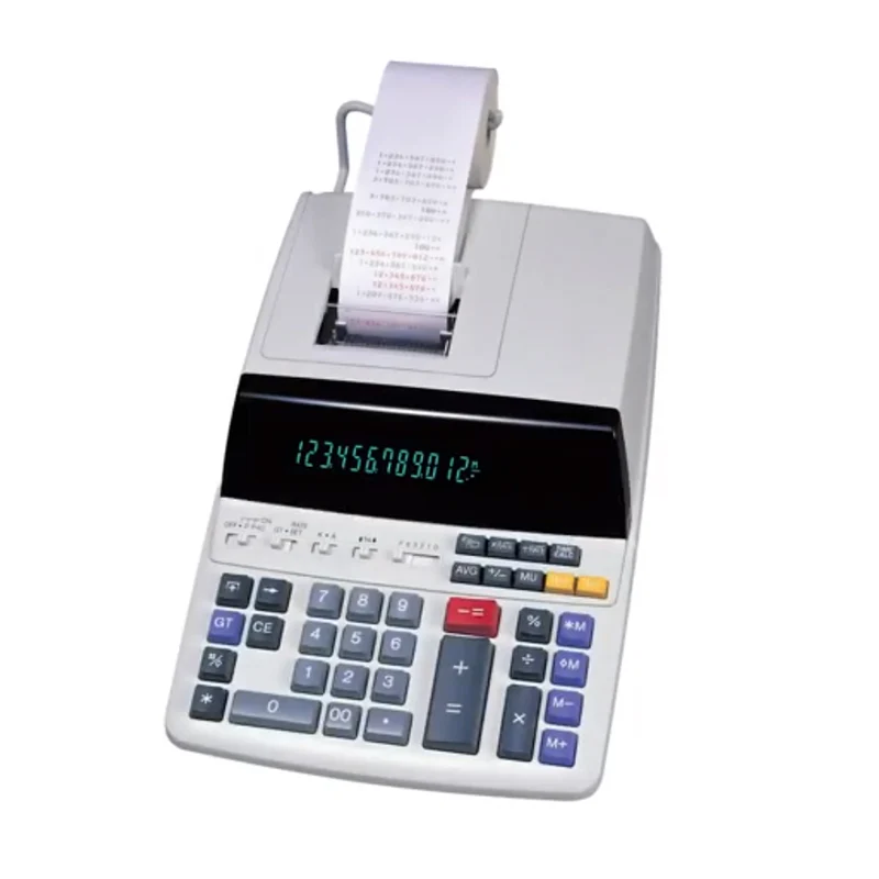 Calculatrice d'impression Loobro, alimentée en courant alternatif