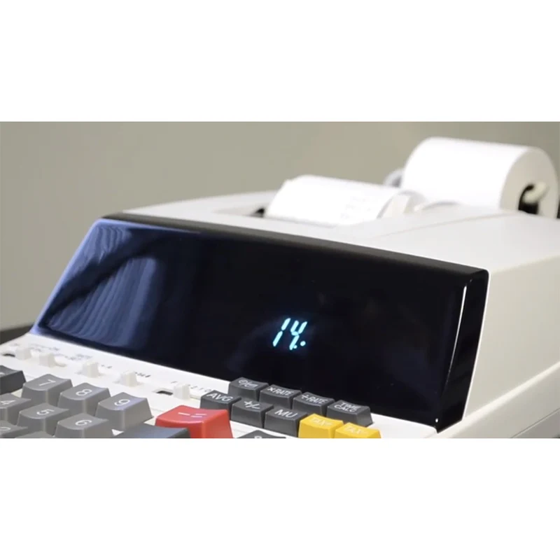 Calculatrice d'impression Loobro, alimentée en courant alternatif