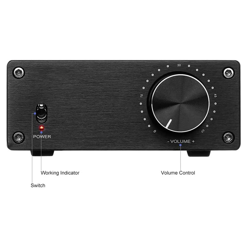 Amplificateur audio numérique stéréo Loobro AM2 Classe D Amplificateur 2.0 canaux