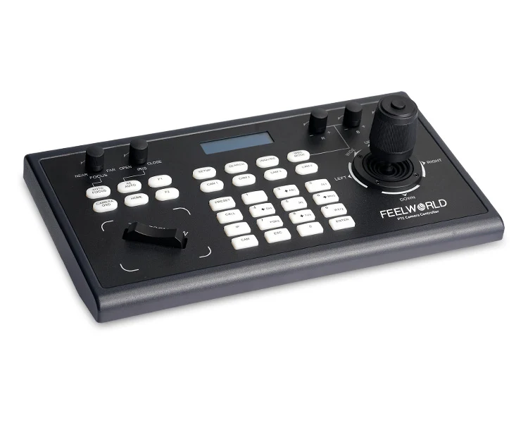 Contrôleur de caméra FEELWORLD KBC10 PTZ avec joystick et contrôle du clavier Affichage LCD PoE pris en charge