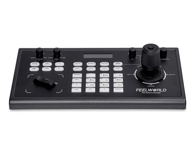 Contrôleur de caméra FEELWORLD KBC10 PTZ avec joystick et contrôle du clavier Affichage LCD PoE pris en charge