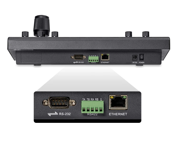 Contrôleur de caméra FEELWORLD KBC10 PTZ avec joystick et contrôle du clavier Affichage LCD PoE pris en charge
