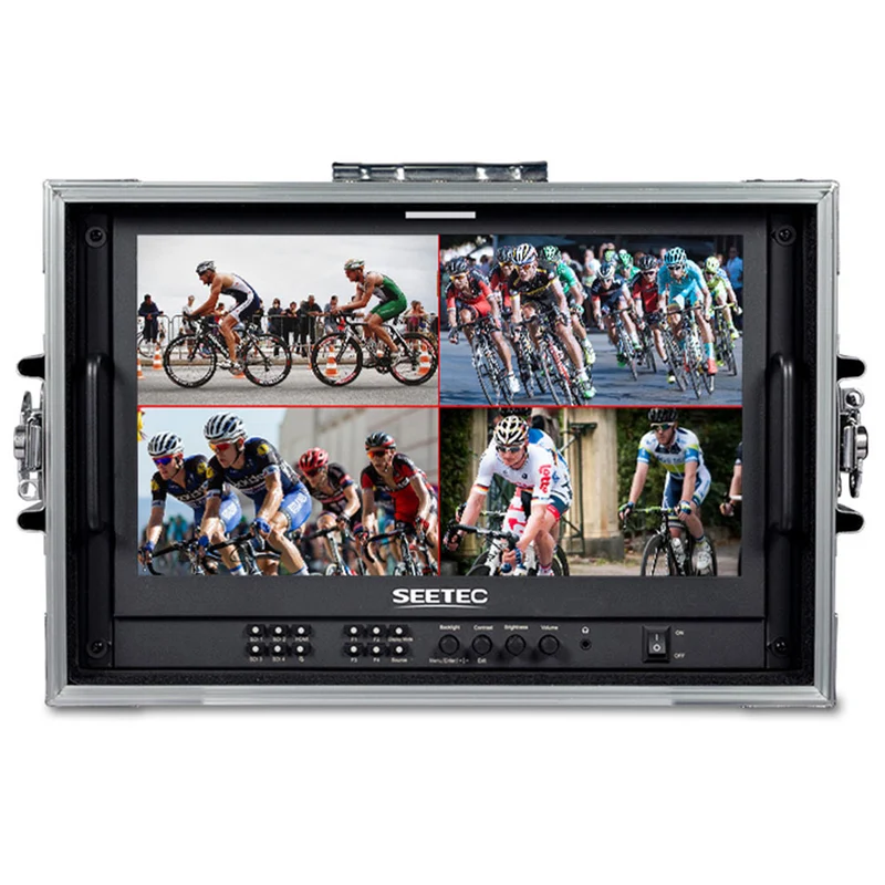 SEETEC ATEM156S-CO 15.6 pouces 1920x1080 Carry On Director Monitor LUT Waveform HDMI 4 SDI In Out