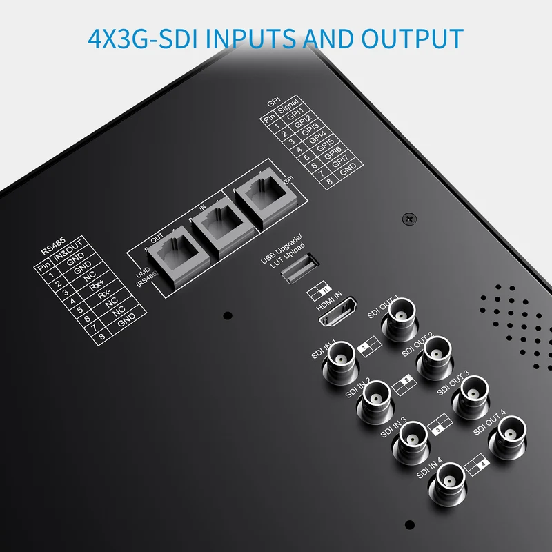 SEETEC ATEM156S-CO 15.6 pouces 1920x1080 Carry On Director Monitor LUT Waveform HDMI 4 SDI In Out