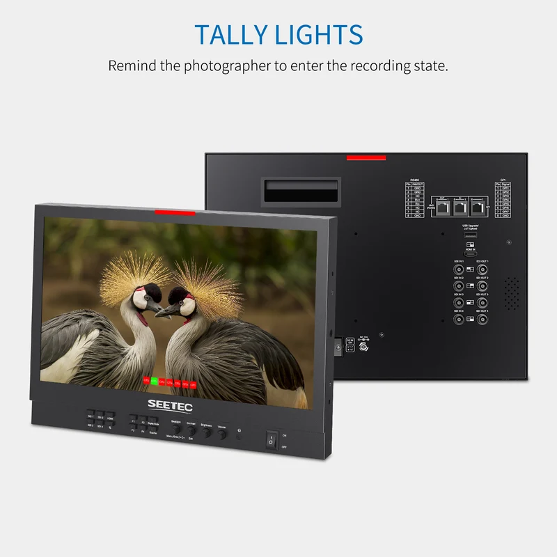 SEETEC ATEM156S-CO 15.6 pouces 1920x1080 Carry On Director Monitor LUT Waveform HDMI 4 SDI In Out