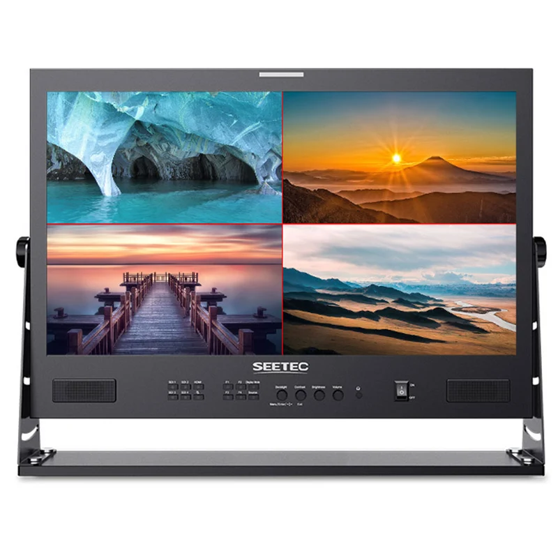 SEETEC ATEM215S 21.5 pouces 1920x1080 Production Broadcast Monitor LUT Waveform HDMI 4 SDI In Out
