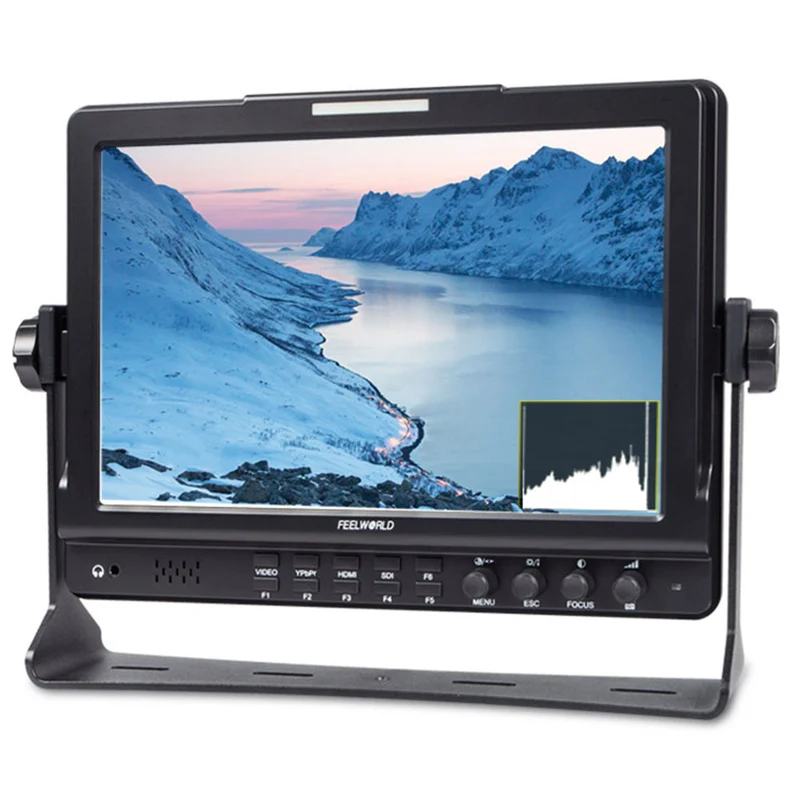 FEELWORLD FW1018SPV1 Moniteur de terrain pour appareil photo reflex numérique SDI 10.1 "avec histogramme de pointe d'exposition 1920x1200