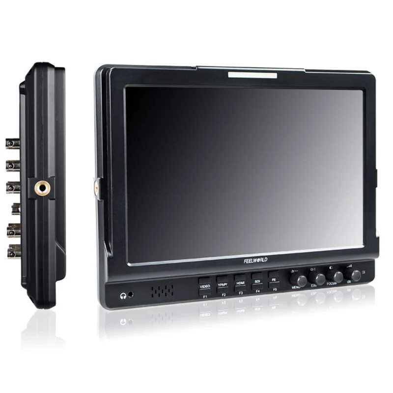 FEELWORLD FW1018SPV1 Moniteur de terrain pour appareil photo reflex numérique SDI 10.1 "avec histogramme de pointe d'exposition 1920x1200