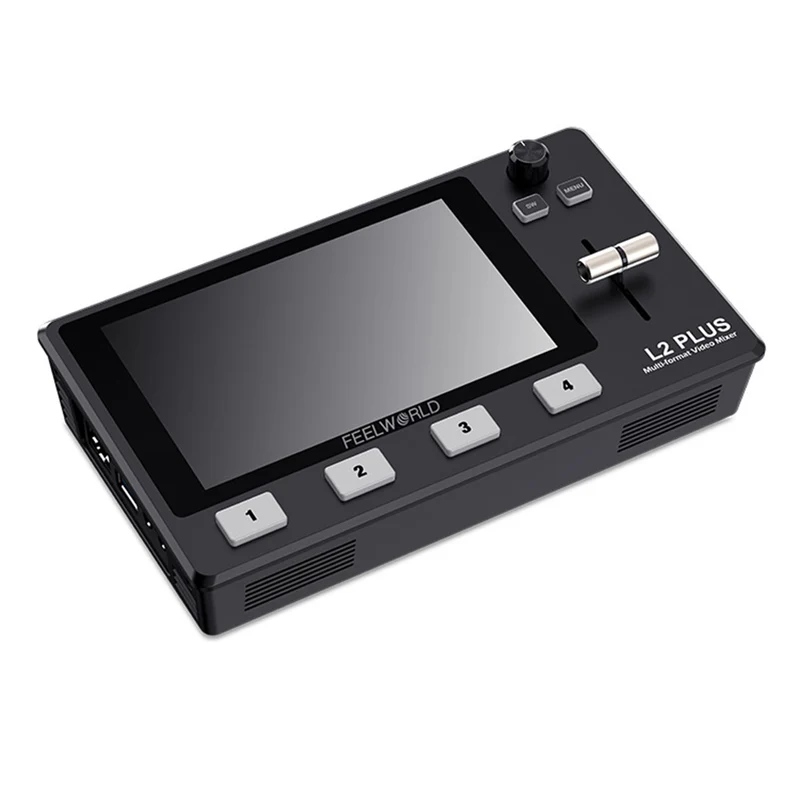 FEELWORLD L2 PLUS Mélangeur vidéo multi-caméras 5.5 "Touch PTZ Control Chroma Key streaming en direct