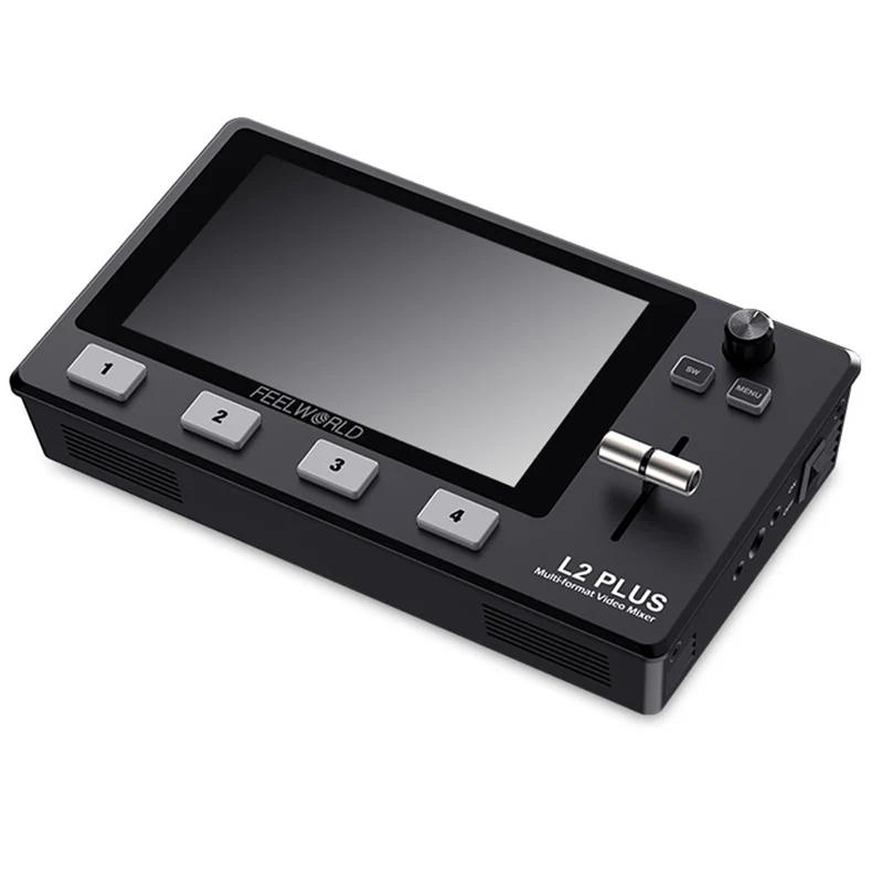 FEELWORLD L2 PLUS Mélangeur vidéo multi-caméras 5.5 "Touch PTZ Control Chroma Key streaming en direct