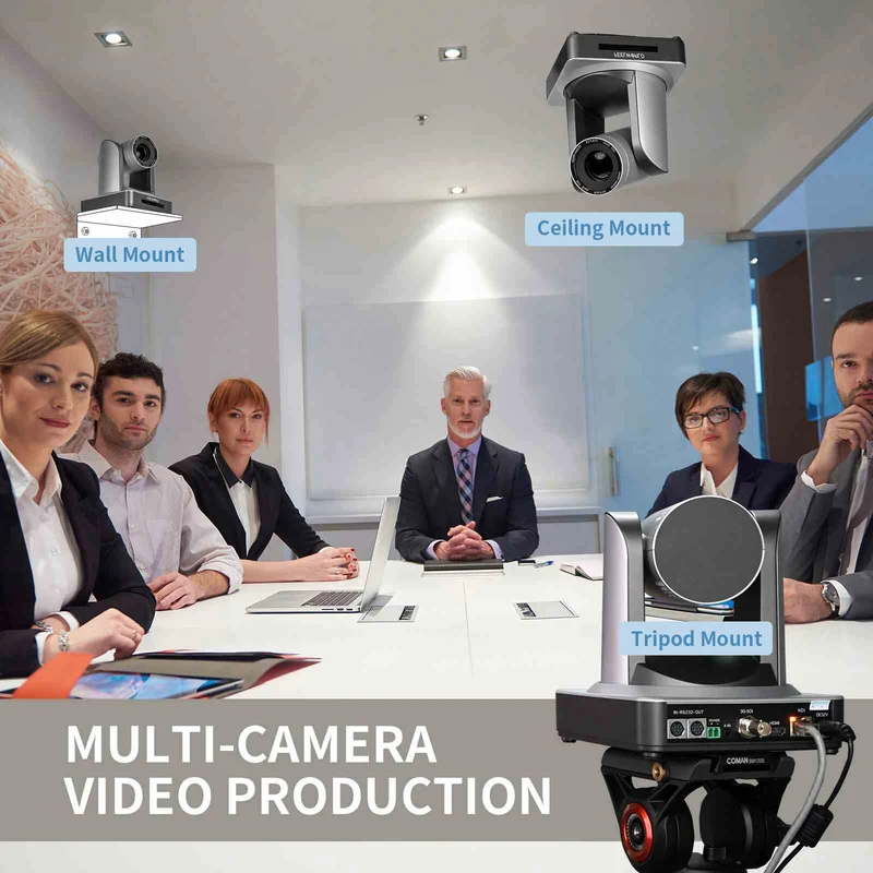 FEELWORLD POE20X Caméra PTZ de streaming en direct HDMI 3G-SDI HDMI simultanée avec zoom 20X PoE pris en charge