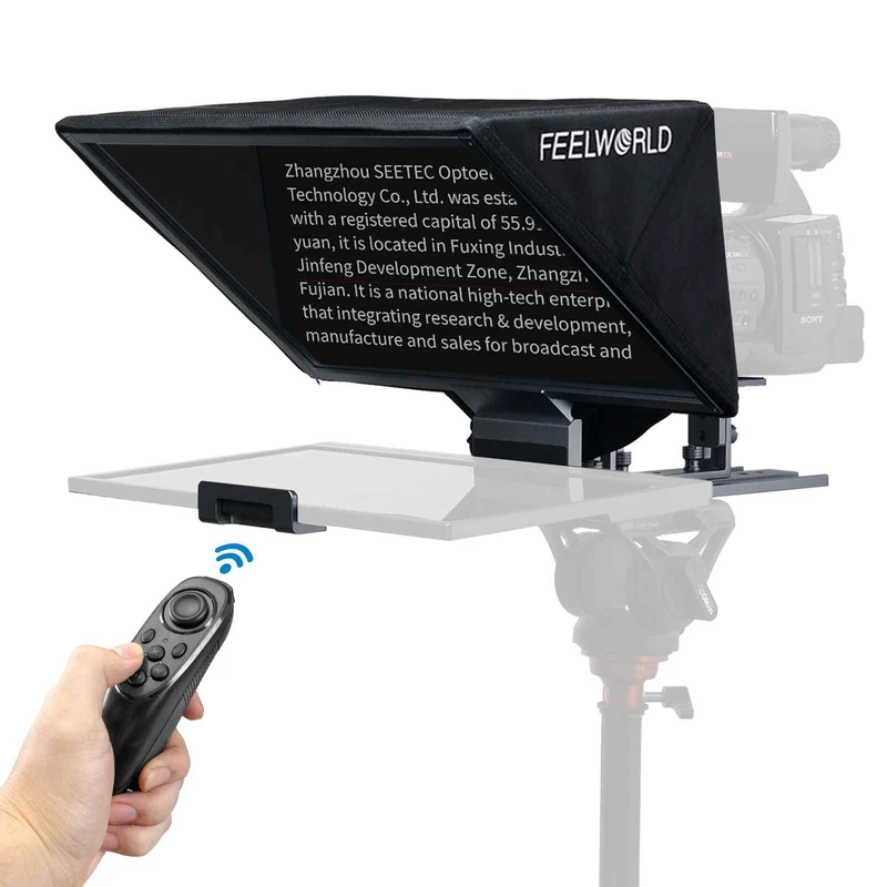 FEELWORLD TP16 Le téléprompteur pliable de 16 pouces prend en charge les invites verticales horizontales jusqu'à une tablette de 16 pouces