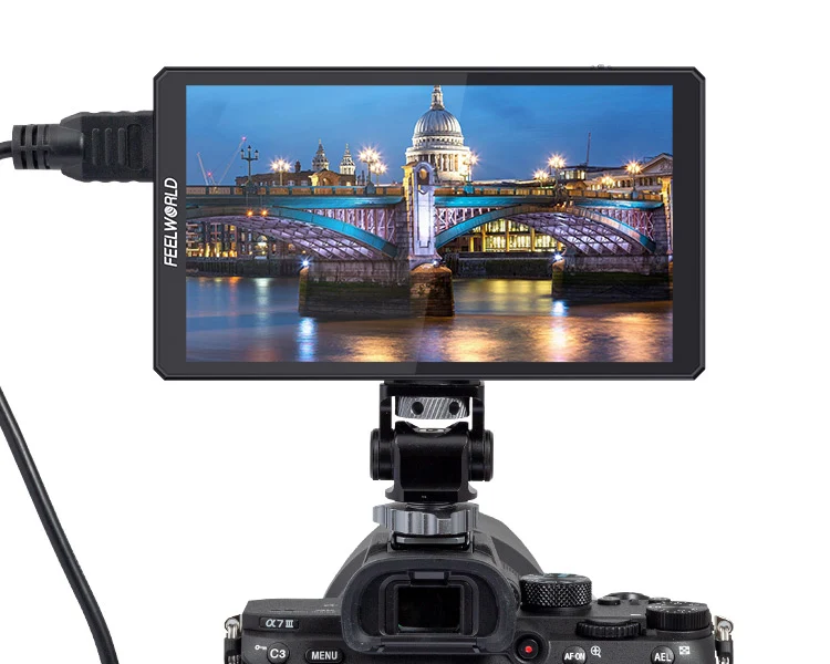 FEELWORLD CUT6S 6 pouces moniteur d'enregistrement caméra de terrain DSLR USB2.0 enregistreur HDMI SDI